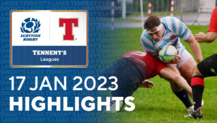 Tennent’s Men’s Premiership and National Leagues | Highlights – 17th January 2023