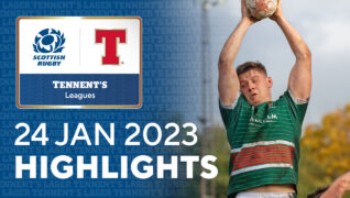 Tennent’s Men’s Premiership and National Leagues | Highlights – 24th January 2023