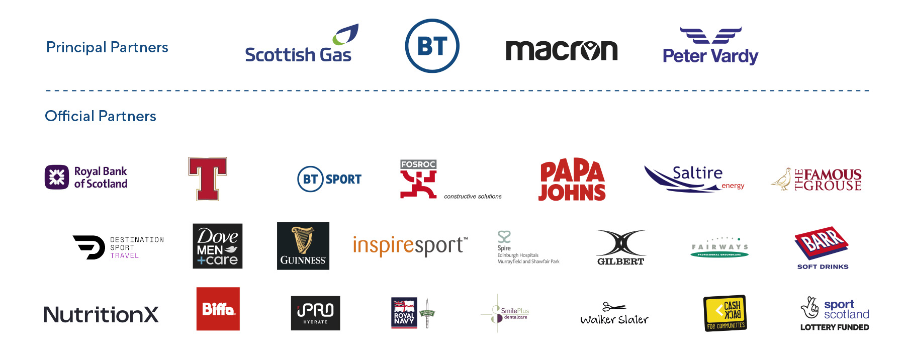 SPONSORS AND PARTNERS - Scottish Rugby
