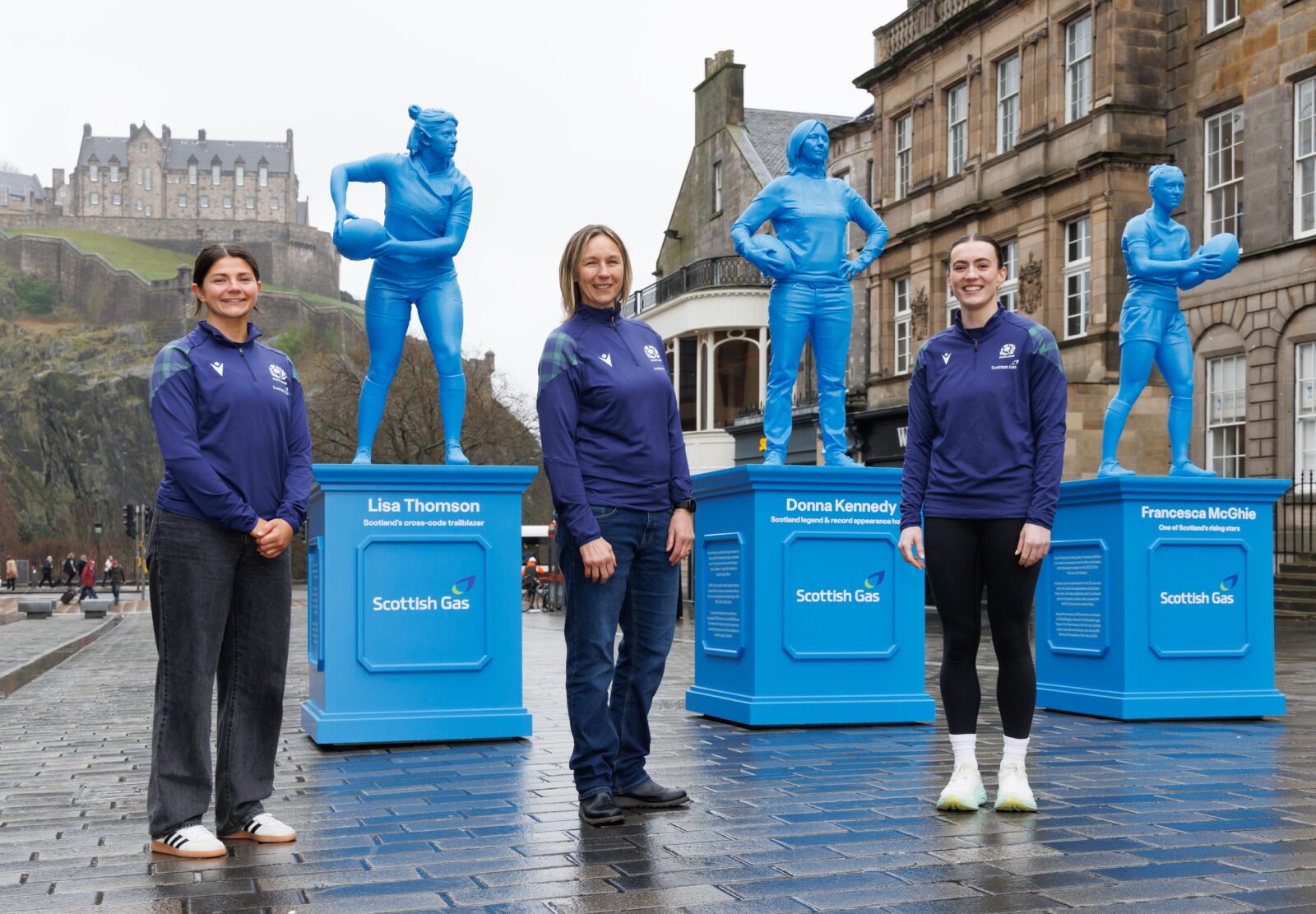 Scottish Gas – Rugby Trailblazer Statues, Edinburgh  , 20th March 2024