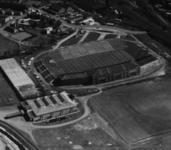 arial pic of rink and stadium