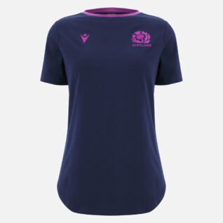 Scottish Rugby 202526 Womens Navy Cotton Tee