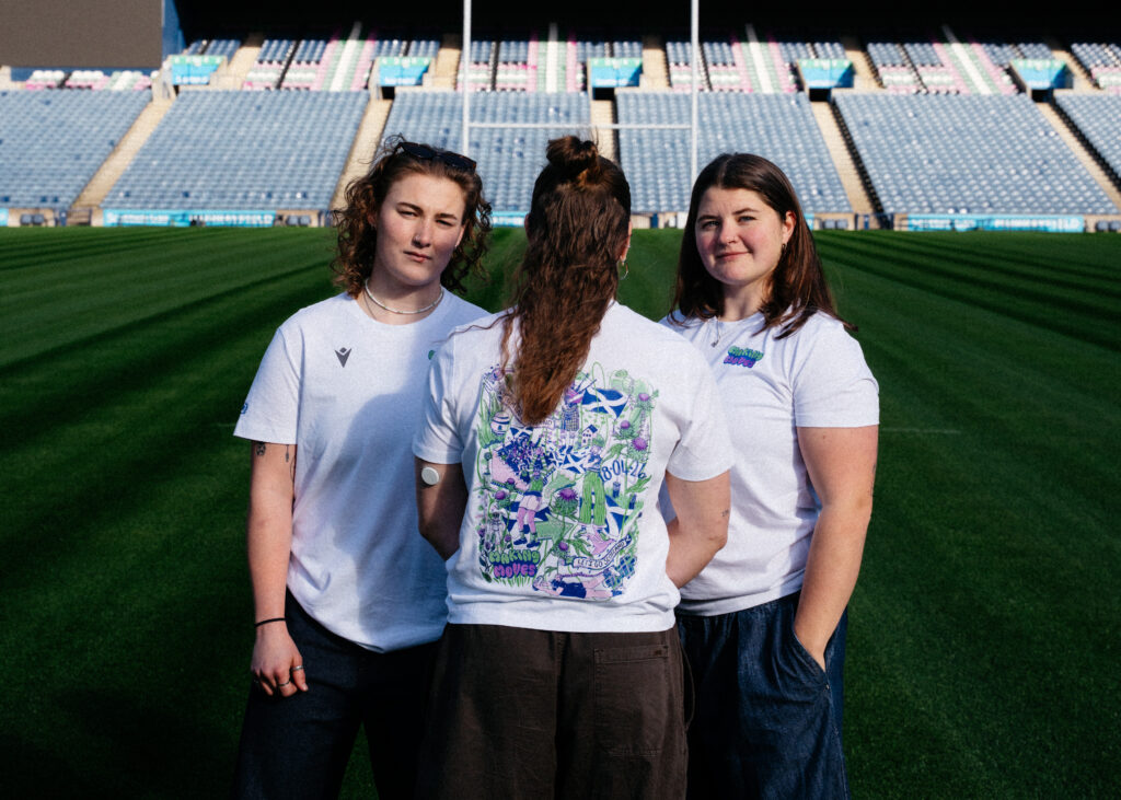 Restocked online: Scotland Women Making Moves bespoke t-shirt