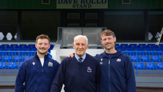 Dave Rollo lauded as Howe of Fife names Duffus Park stand in his honour